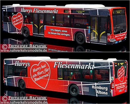 Rietze Sondermodell Mercedes-Benz O 530 Citaro E 4 Facelift Hamburger Hochbahn Harrys Fliesenmarkt