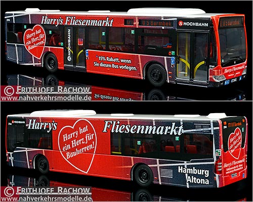 Rietze Sondermodell Mercedes-Benz O 530 Citaro E 4 Facelift Hamburger Hochbahn Harrys Fliesenmarkt