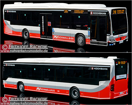 AWM Busmodell Artikel Sim 10170 Mercedes-Benz O 530 Citaro L E Hochbahn Hamburg Schnellbus