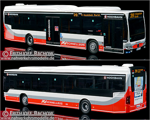 AWM Busmodell Artikel Sim 10171 Mercedes-Benz O 530 Citaro L E Hochbahn Hamburg Schnellbus