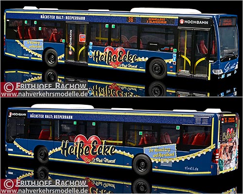 Rietze Sondermodell Mercedes-Benz O 530 Citaro E 4 Facelift Hamburger Hochbahn Heisse Ecke