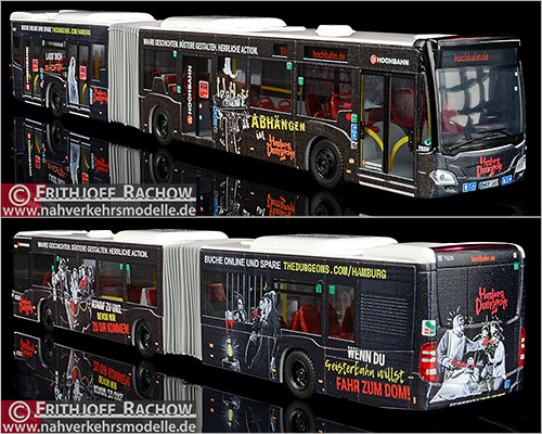 Rietze Busmodell Sondermodell Mercedes-Benz Citaro 2015 Hochbahn Hamburg Dungeon