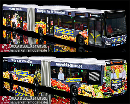 Rietze Busmodell Artikel 73659-1 Mercedes-Benz Citaro G 2015 Hochbahn Hamburg Edeka Lars Tamme