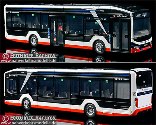 Rietze Busmodell Sondermodell Artikel 76304 M A N Lions City E Hochbahn Hamburg