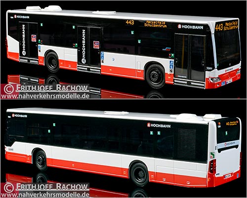 AWM Busmodell  Sondermodell Mercedes Benz O 530 Citaro E 4 Facelift Hamburger Hochbahn dreitrig