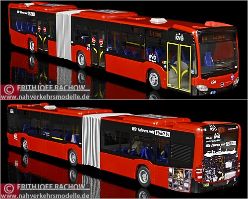 Rietze Busmodell Artikel 69522 Mercedes-Benz O 530 Citaro G C 2 Euro 6 dreitrig K V G Kiel