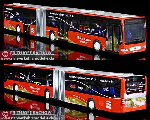 Rietze Busmodell Mercedes-Benz O 530 Citaro G E 4 Facelift S V G Sylt Nord-Ostsee Sparkasse