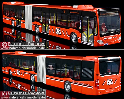 Rietze Busmodell Artikel 73633 Mercedes-Benz Citaro G C 2 Lbeck-Travemnder Verkehrsgesellschaft