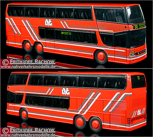 Rietze Busmodell Sondermodell Wischnewski Lbeck Setra S 328 D T Lbeck Travemnder Verkehrsgesellschaft L V G