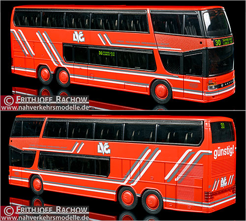 Rietze Busmodell Sondermodell Wischnewski Lbeck Setra S 328 D T Lbeck Travemnder Verkehrsgesellschaft L V G