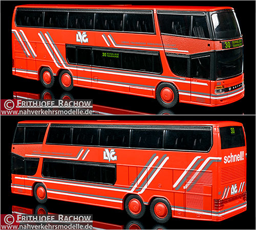 Rietze Busmodell Sondermodell Wischnewski Lbeck Setra S 328 D T Lbeck Travemnder Verkehrsgesellschaft L V G