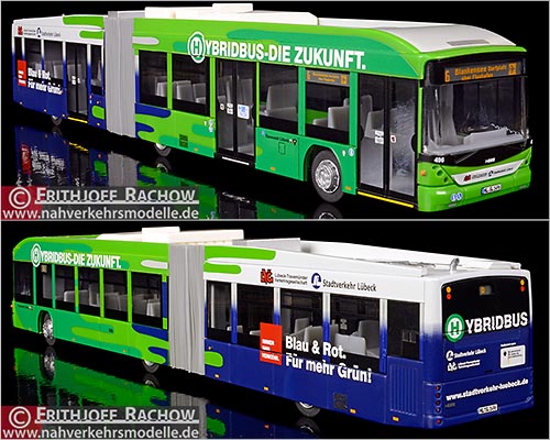 V K Modelle Busmodell Artikel 18552 Hess Swisshybrid Stadtverkehr Lbeck
