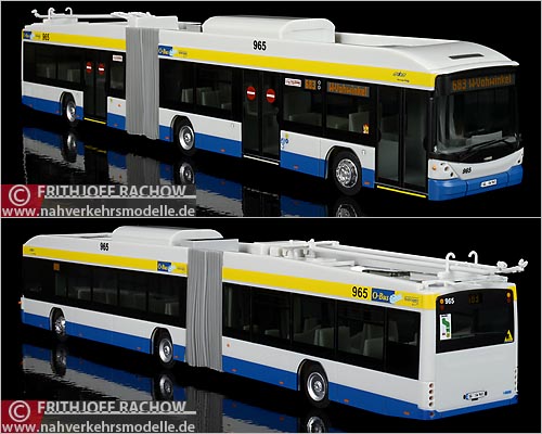 VKModelle Hess SwissTrolley 3 SWS Solingen  Modellbus Busmodell Modellbusse Busmodelle