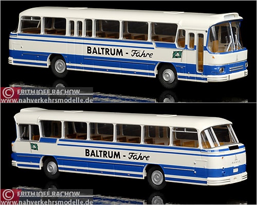 Brekina Magirus 150R Fähre Baltrum Modellbus Busmodell Modellbusse Busmodelle