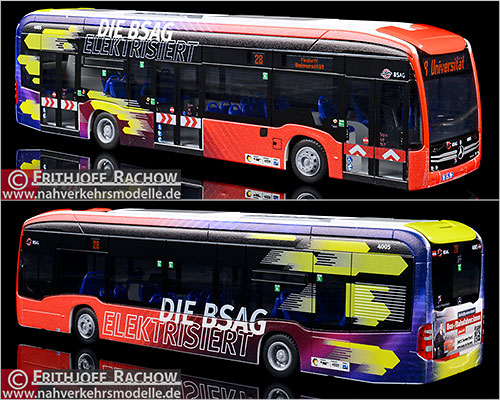 Rietze Busmodell Artikel 75547 Mercedes-Benz E-Citaro Bremer Straenbahn Aktiengesellschaft