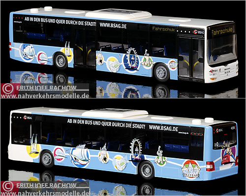 Rietze MAN Lions City Solobus  BSAG Bremen Busmodell Modellbus Busmodelle Modellbusse