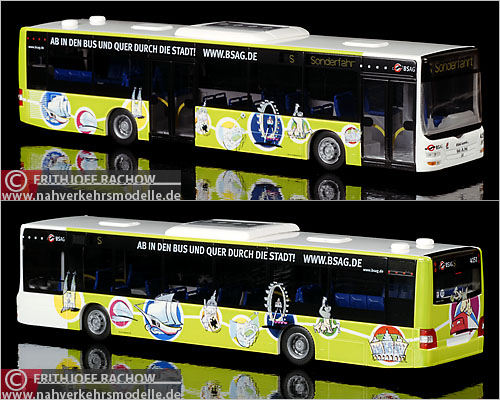 Rietze MAN Lions City Solobus  BSAG Bremen Busmodell Modellbus Busmodelle Modellbusse