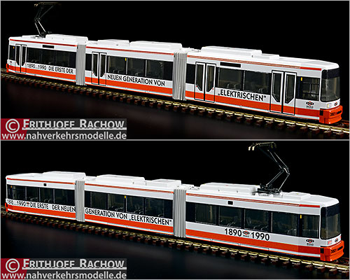 Rietze Linie8 Straenbahnmodell Artikel STRA01044 Adtranz G T 6 Bremer Straenbahn Aktiengesellschaft