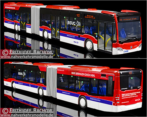 Rietze Busmodell Artikel 73674 Mercedes-Benz Citaro G 2015 Braunschweiger Verkehrs G m b H