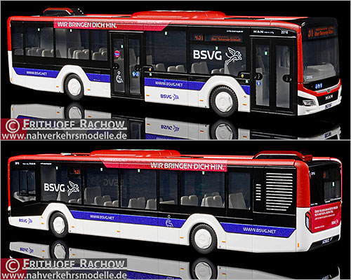 Rietze Busmodell Artikel 75310 M A N Lions City 12 2018 Braunschweiger Verkehrs G m b H