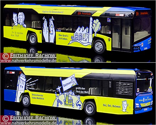 Rietze Busmodell Artikel 73017 Solaris New Urbino 12 2014 Delbus Delmenhorst