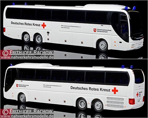 Rietze Busmodell Artikel 64297  M A N Lions Coach L 2008 D R K Landesverband Niedersachsen