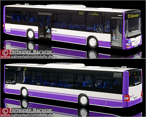 Rietze Busmodell Sondermodell Artikel 66260 M A N Lions City Ü Regionalbus Braunschweig