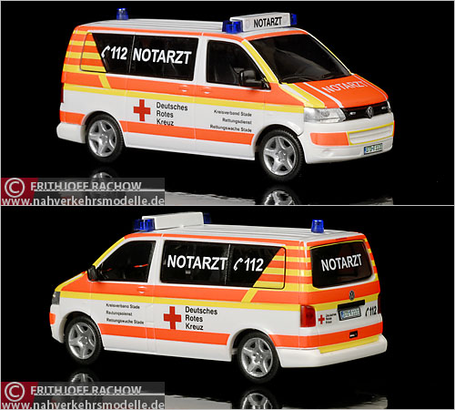 Rietze VW T 5 Polizei Stade Bulli VW-Bus Modellbus Busmodell Modellbusse Busmodelle