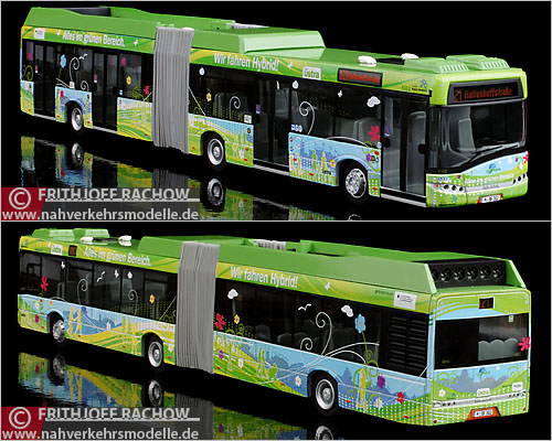 VKModelle Solaris U 18 Hybridbus STRA Hannover Modellbus Busmodell Modellbusse Busmodelle