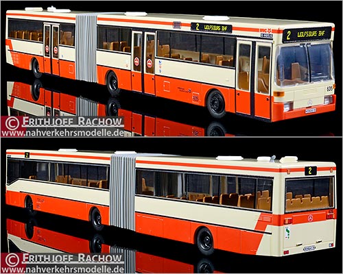 Rietze Busmodell Artikel 69840 Mercedes-Benz O 405 G Wolfsburger Verkehrs G m b H