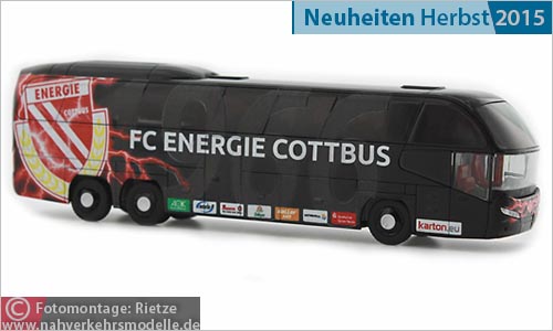 Rietze Busmodell Artikel 63986 Neoplan Cityliner F C Energie Cottbus
