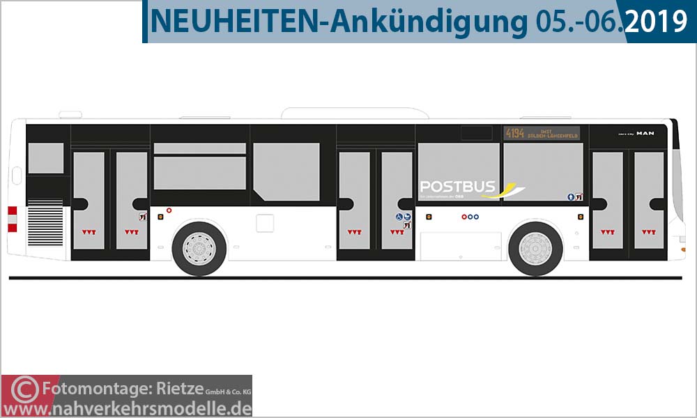 Rietze Busmodell Artikel 73910 M A N Lions City 2015 Postbus sterreich