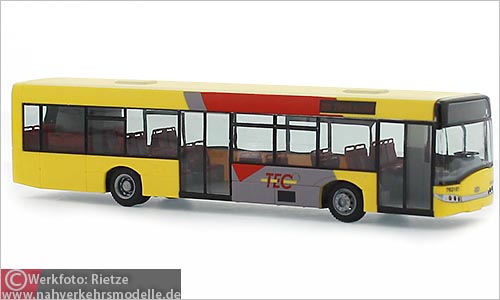 Rietze Busmodell Artikel 65955 Solaris U 12 T E C Belgien