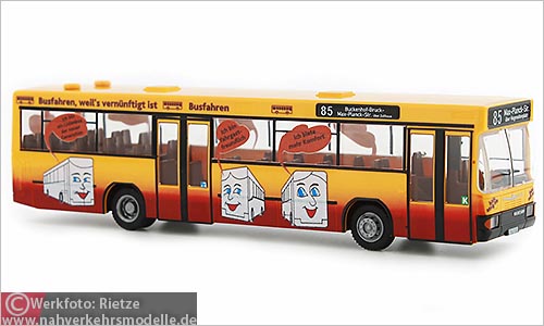 Rietze Busmodell Artikel 71705 Neoplan N 416 Erlanger Stadtwerke