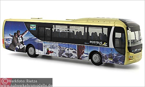Rietze Busmodell Artikel 65842 M A N Lions Regio Ö B B Postbus Großarltal