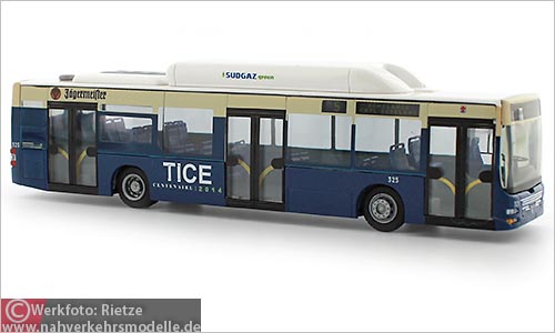 Rietze Busmodell Artikel 67488 M A N Lions City C N G Tice Luxemburg