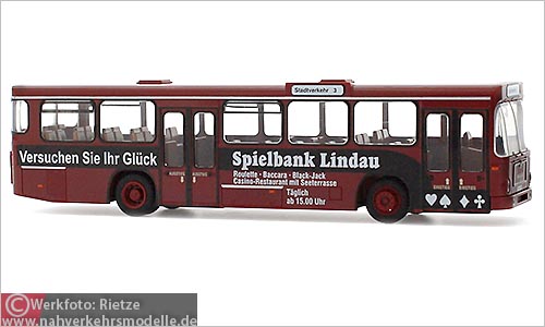 Rietze Busmodell Artikel 72312 M A N S L 200 R B A