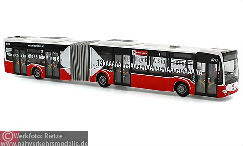 Rietze Busmodell Artikel 69542 Mercedes-Benz O 530 Citaro G C2 2012 Wiener Linien