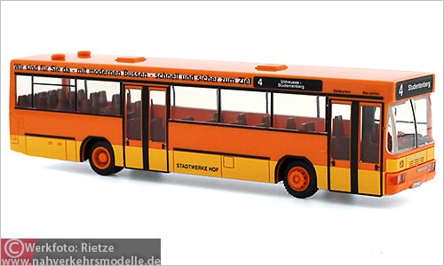 Rietze Busmodell Artikel 71709 Neoplan N 416 Stadtwerke Hof