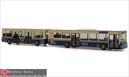 Rietze Busmodell Artikel 66018 Göppel Maxi Train TICE Luxemburg