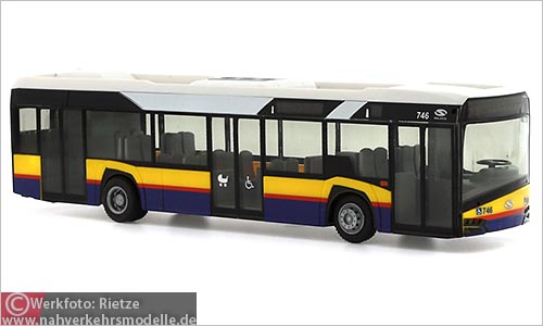 Rietze Busmodell Artikel 73007 New Solaris U 12 K M Plock