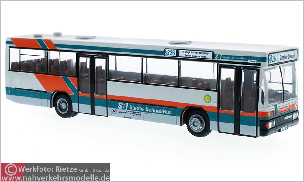 Rietze Busmodell Artikel 71710 Neoplan N 416 Vestische Straßenbahn Städteschnelbus