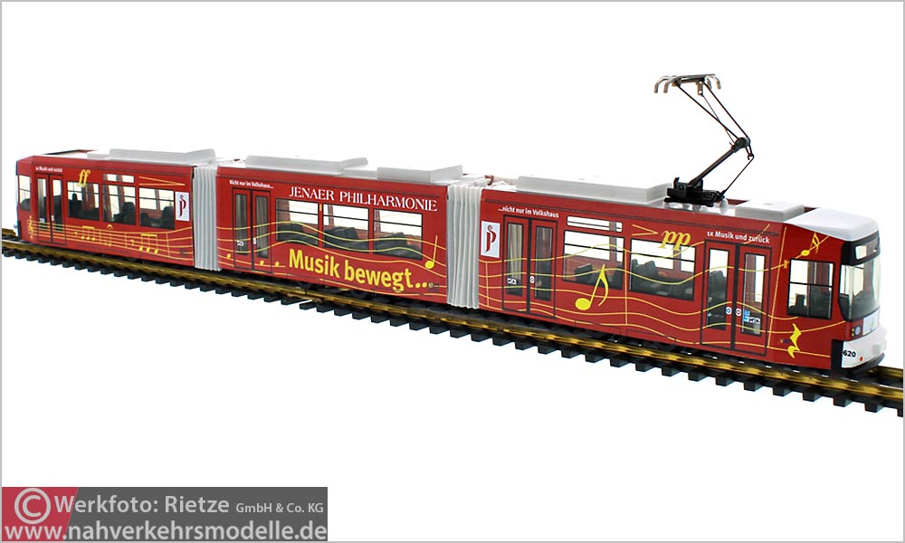 Rietze Linie 8 Straßenbahnmodell  Artikel STRA 0 1 0 1 7 Jenaer Nahverkehr GmbH