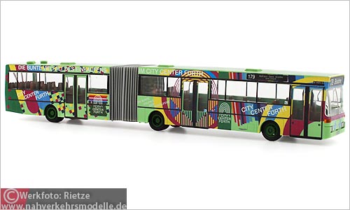 Rietze Busmodell Artikel 69830 Mercedes Benz O 405 G infra Frth Verkehr G m b H Citycenter Frth