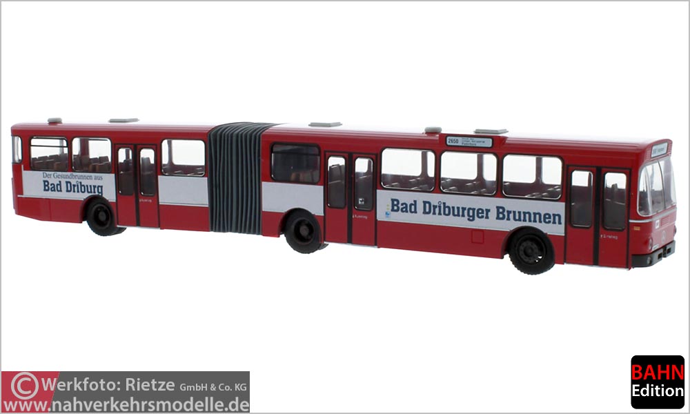 Rietze Busmodell Artikel 74520 Mercedes Benz O 305 G Stülb Busverkehr Ostwestfalen Bielefeld