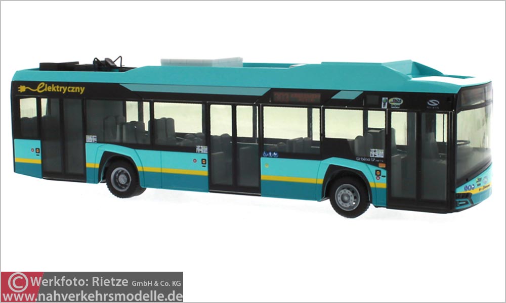 Rietze Busmodell Artikel 73025 New Solaris U 12 Electric P K M Jaworzno