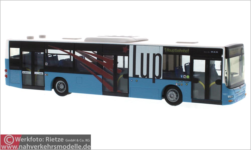 Rietze Busmodell Artikel 73904 M A N Lions City E 6 2015 Stadtbus Sankt Pölten Dr. Richard Linien Wien