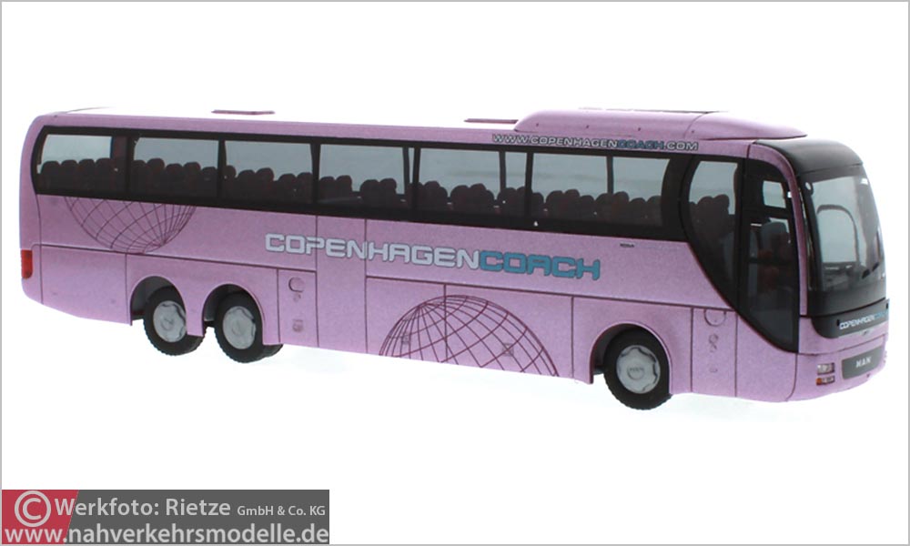 Rietze Busmodell Artikel 74406 M A N Lions Coach L 2015 Copenhagen Coach