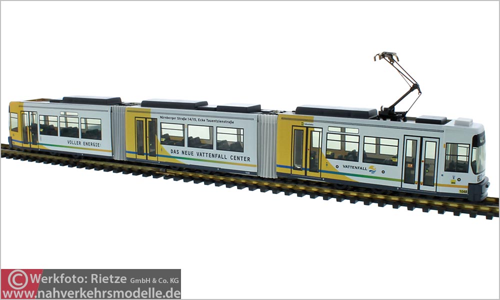 Rietze Straßenbahnmodell Artikel Stra 01000 Berliner Verkehrsbetriebe Vattenfall