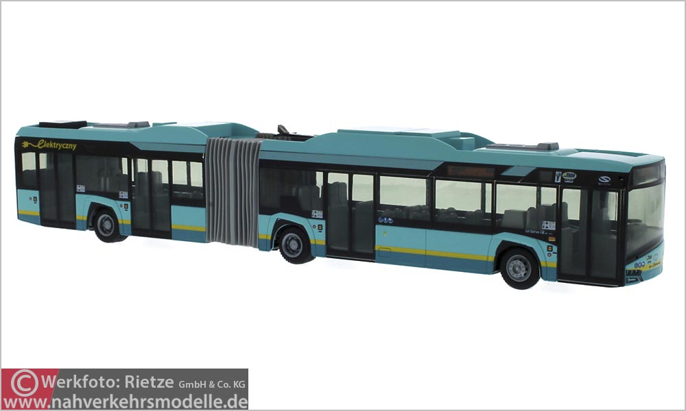 Rietze Busmodell Artikel 73124 New Solaris U 18 Electric 2014 P K M Jaworzno